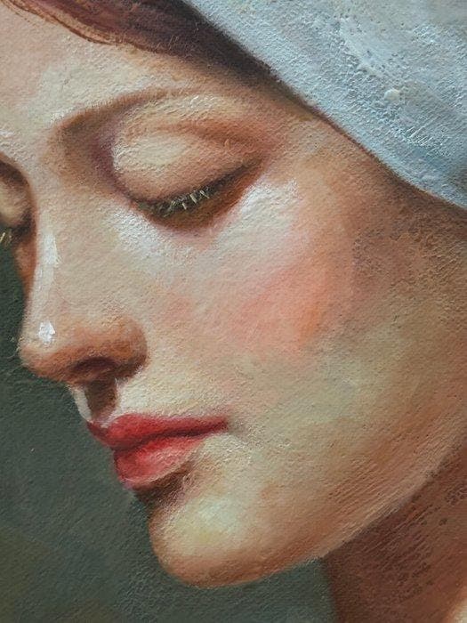 Giuseppe Giglio (1957) - Il profilo della devozione, Antiquités & Art, Art | Peinture | Classique
