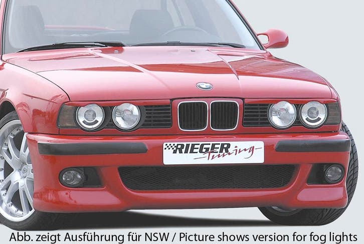 Rieger voorbumper E39-Look | 5-Serie E34: 00.88-07.96 - Lim., Auto-onderdelen, Carrosserie, Nieuw, BMW, Verzenden