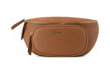 Laurent David Schoudertas Cognac, Handtassen en Accessoires, Tassen | Damestassen, Verzenden, Zo goed als nieuw