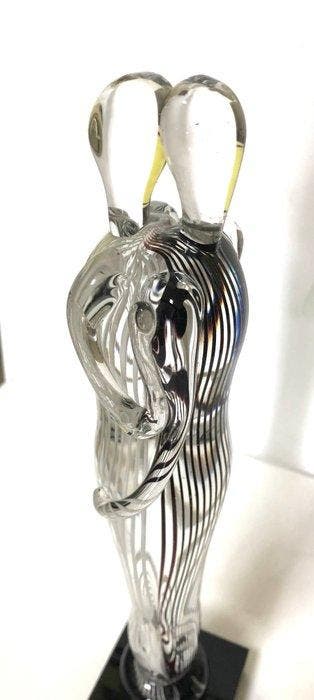 Murano - Schiavon - Sculpture, Les amoureux - 36 cm - Verre