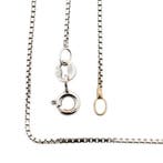Witgouden Venetiaanse schakelketting, Handtassen en Accessoires, Kettingen, Ophalen of Verzenden, Gebruikt, Overige kleuren, Goud