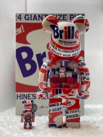 Medicom toy - BE@RBRICK x Andy Warhol 400% & 100% Brillo