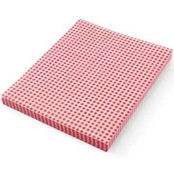 Vetvrij Papier | Rood-Wit | 500 Stuks | 350x250mm HENDI, Verzenden