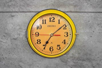 Wandklok - Seikosha CO. LTD Seiko - Staal, Bakeliet,