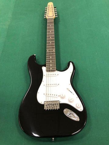 M.J.DOUGLAS - MJ ST 1012 blk - - Guitare électrique à 12