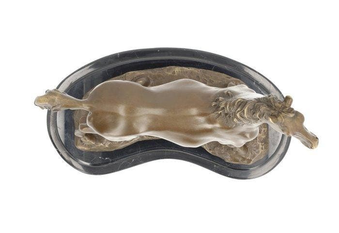 sculptuur, Paard - 27 cm - Marmer, Brons, Maison & Meubles, Maison & Meubles | Autre