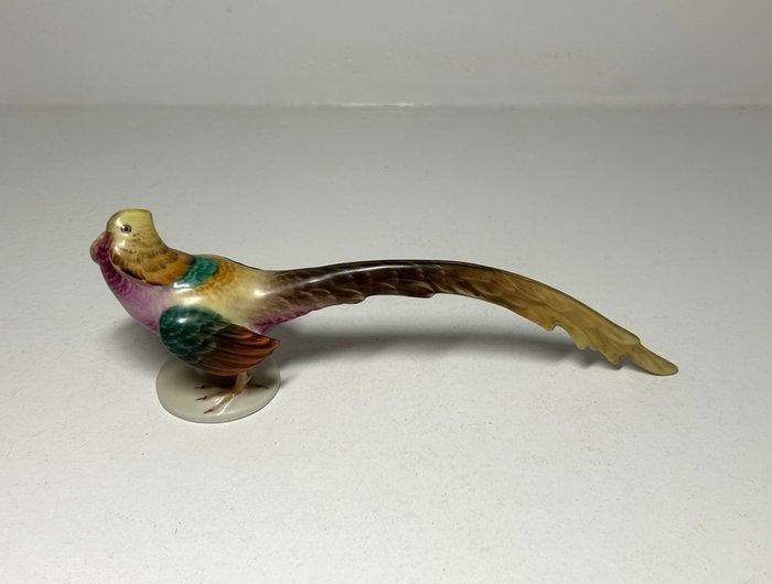 Herend - Beeldje - Golden Pheasant - Porselein, Antiquités & Art, Antiquités | Verre & Cristal