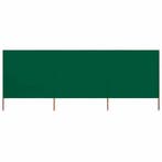vidaXL Windscherm 3-panelen 400x80 cm stof groen, Verzenden