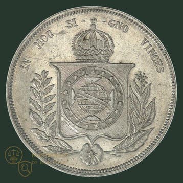 Brazilië. 1000 Reis 1854 QUALITY (Zonder minimumprijs)