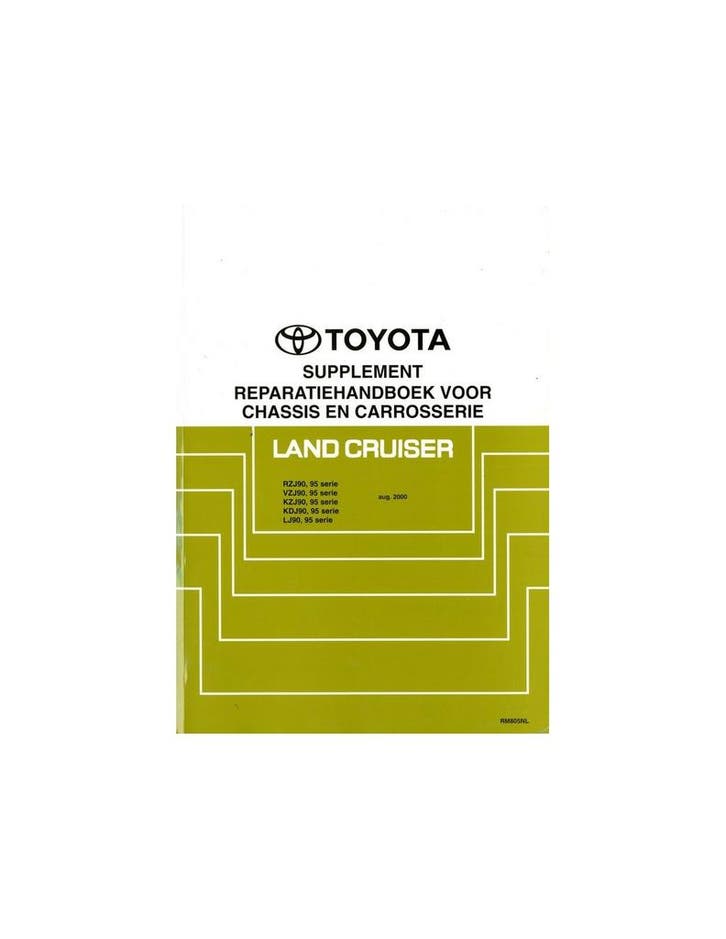 2000 TOYOTA LAND CRUISER CHASSIS & CAROSSERIE (SUPPLEMENT), Auto diversen, Handleidingen en Instructieboekjes