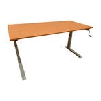 Zit sta bureau 160x80 cm handmatig met zwengel verstelbaar, Ophalen of Verzenden, Nieuw in verpakking