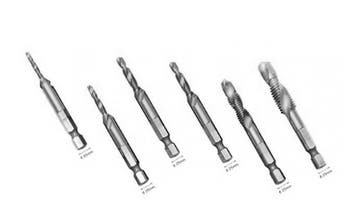 Set van 6 HSS combi tap en verzinkboren M3-M10, Verzenden