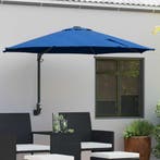 vidaXL Tuinparasol Azurblauw 248 x 248 x 148 cm Polyester en, Verzenden, Nieuw