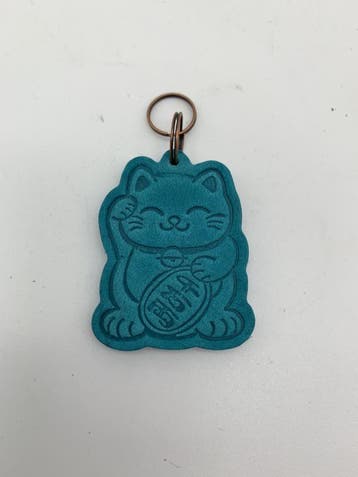 Lucky cat sleutelhanger in 19 verschillende kleuren, Ophalen of Verzenden, Nieuw
