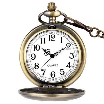 Fako - Zakhorloge - XXL - Classic - Ø 47mm - Bronskleurig, Verzenden