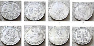 Portugal. Kavel van 59 Portugueese escudo munten (Zonder