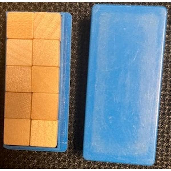 MAB 10 houten blokjes in blauw doosje, Boeken, Schoolboeken, Verzenden