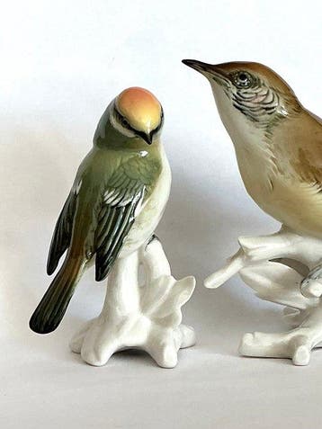 Karl Ens, Volkstedt - Figurine - Porseleinen Vogeltjes -