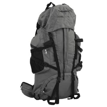 vidaXL Wandelrugzak 80 L oxford stof grijs, Verzenden