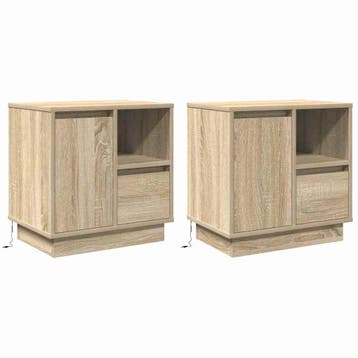 Nachtkastjes LED | Tweede kansje | OP = OP, Huis en Inrichting, Minder dan 45 cm, Verzenden, Zo goed als nieuw, Minder dan 55 cm