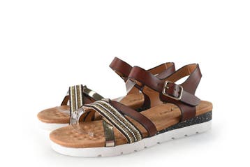 Choizz Sandalen in maat 38 Bruin, Bruin, Verzenden, Choizz, Sandalen of Muiltjes