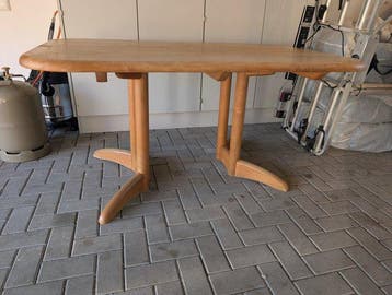 Ansager - Eettafel - Hout, Eik - Denemarken halverwege de, Antiek en Kunst