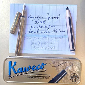 Kaweco - Special Brass fountain pen and AC Sport ballpoint -, Nieuw