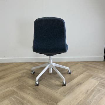 Ikea Langfjall  bureaustoel, blauw -wit, Bureaustoel