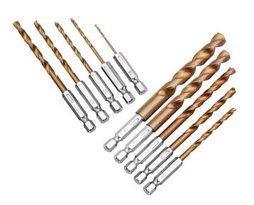 Set van 10 metaalboren, met zeskantschacht, Verzenden, Nieuw