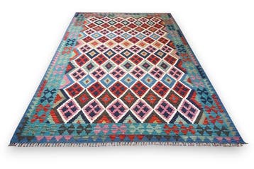 Kilim multicolore - inutilisé - Tapis - 295 cm - 205 cm -