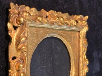 Cadre (2) - Bois - feuille dor antique