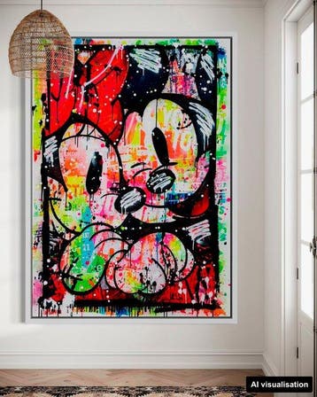 Mikko - Mickey And Minnie Hug - XXL [Unq 1/1], Antiek en Kunst