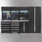 Datona Werkplaatsinrichting PREMIUM met RVS werkblad 300 cm, Doe-het-zelf en Bouw, Ophalen of Verzenden, Nieuw