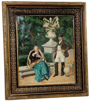 Seguidor de Federico de Madrazo y Kuntz (1815-1894),, Antiek en Kunst