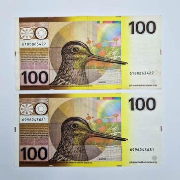 Nederland. - 2 x 100 Gulden - 1977 - PL104 (Zonder