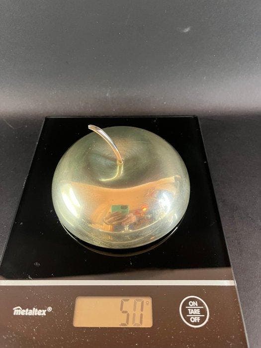 Récipient de cuisine - Élégante boîte en forme de pomme -, Antiquités & Art, Antiquités | Argent & Or