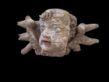 Escuela española - sculptuur, Antiguo Querubín alado. S.XVII