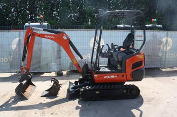 Veiling: Minigraver Kubota KX018-4 Diesel 2017, Ophalen