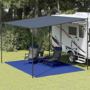 vidaXL Tenttapijt 300x400 cm HDPE blauw, Verzenden, Nieuw