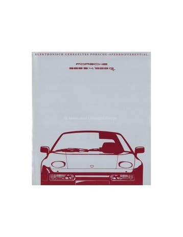 1990 PORSCHE 928 S4 | 928 GT SPERRDIFFERENTIAL BROCHURE