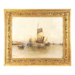 Jules Vernier (1862–1937) - Voiliers de pêche au mouillage