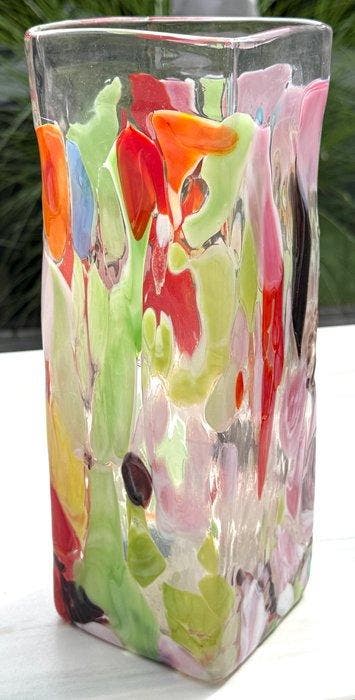Vase - Verre de Murano - Grand vase en verre coloré