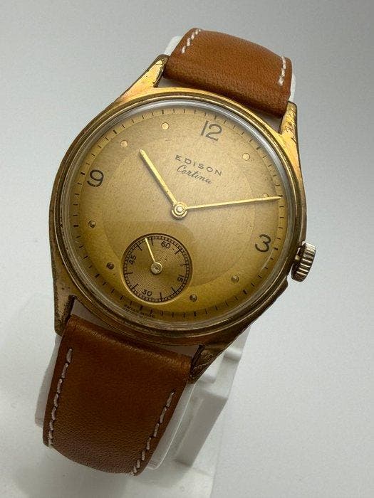 Edison Nacar - Vintage Hand-Winding – Small Seconds – Swiss, Handtassen en Accessoires, Horloges | Heren