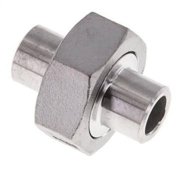 Union Connecteur droit 13.5mm Extrémité à souder Acier, Verzenden, Nieuw