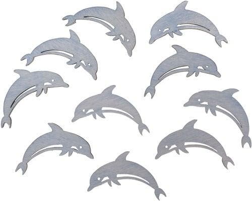 Strooihoutjes Dolfijn Zakje 10 stuks Maritiem 4,5x2,5 cm, Hobby en Vrije tijd, Knutselen, Nieuw