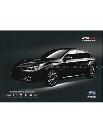 2008 SUBARU IMPREZA WRX STI BROCHURE ENGELS, Ophalen of Verzenden