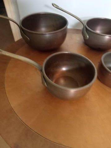 Casserole (4) - Cuivre - casserolles en cuivre, Antiquités & Art