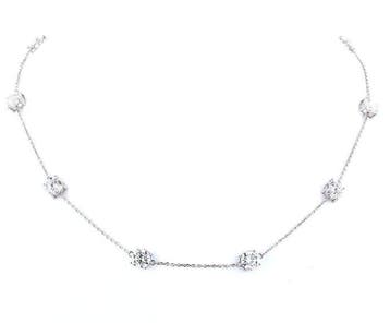 Collier Platine - 10.38ct. tw. Diamant (Cultivé en, Nieuw