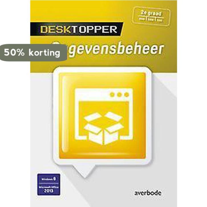 Desktopper: Gegevensbeheer (Windows 8/Office 2013), Boeken, Schoolboeken, Gelezen, Verzenden