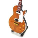 Miniatuur Gibson Les Paul gitaar met gratis standaard, Verzenden, Beeldje, Replica of Model